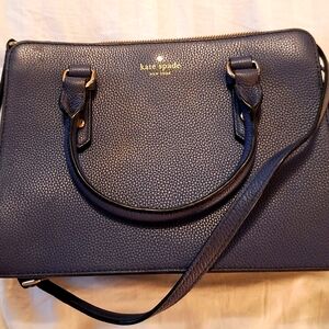 Kate Spade Navy Blue Leather Handbag MB